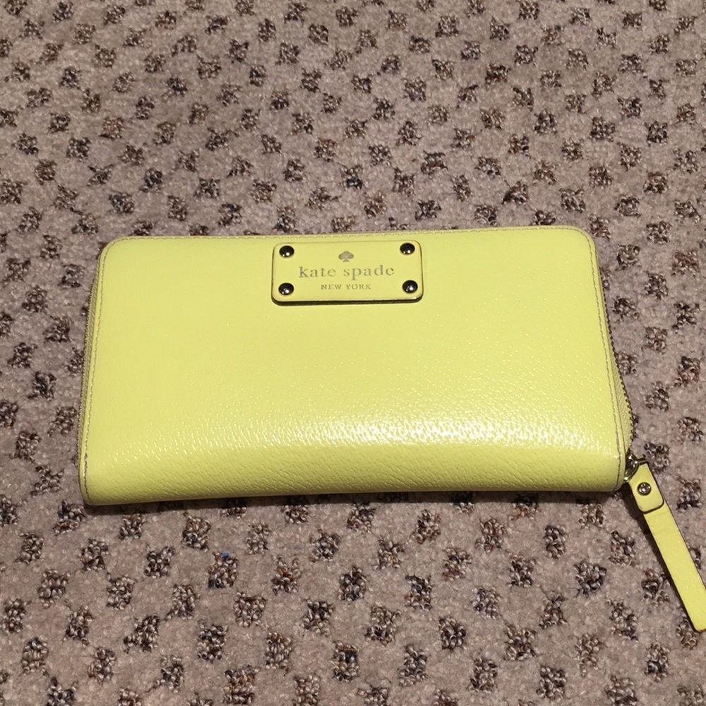 Yellow Kate Spade wallet